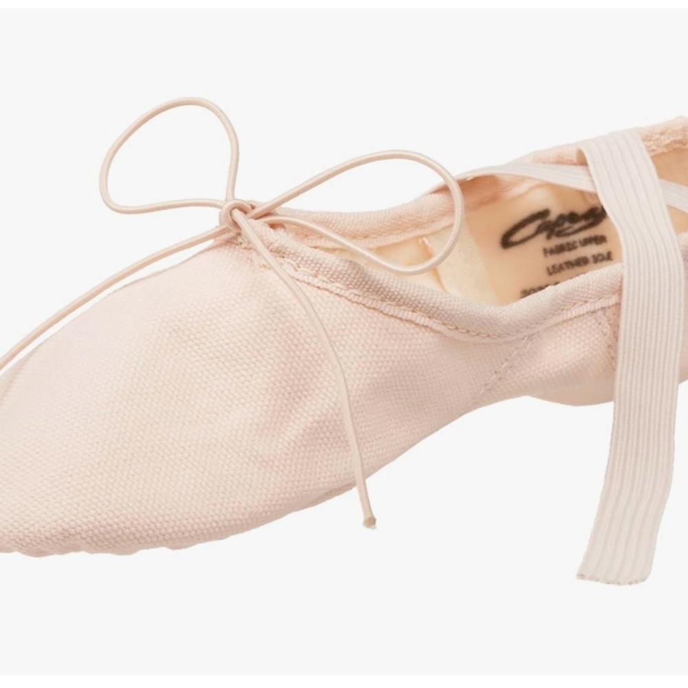 Capezio Canvas Juliette Light Ballet Pink Shoes Size 4